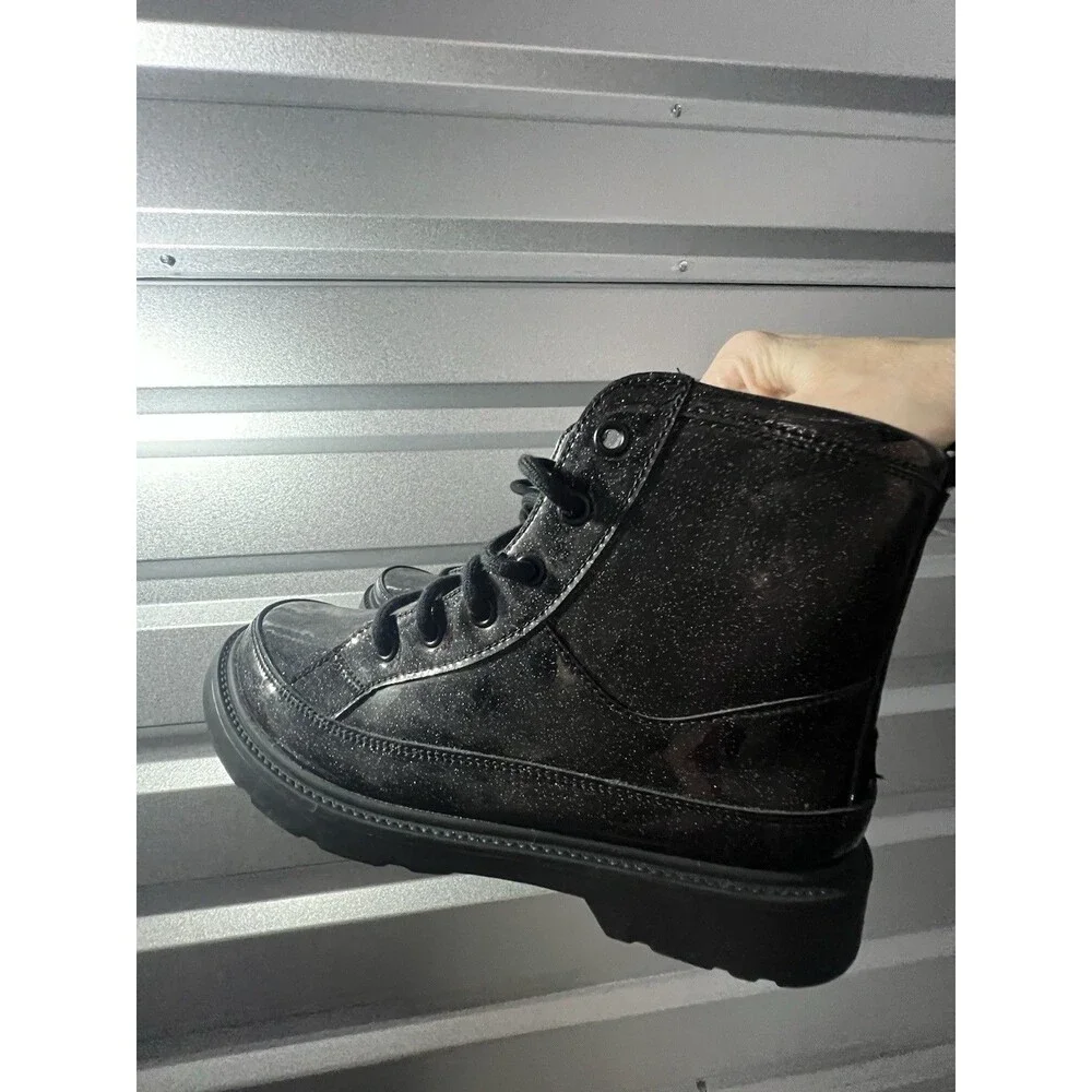 UGG ROBLEY GLITTER Boots Big‎ Girls Size 6/38 Black